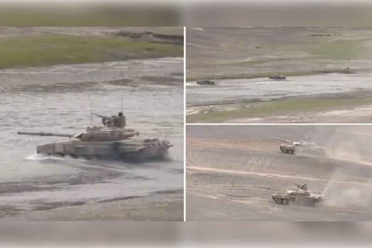 Индийские военные погибли при переправе реки Шайок на танке