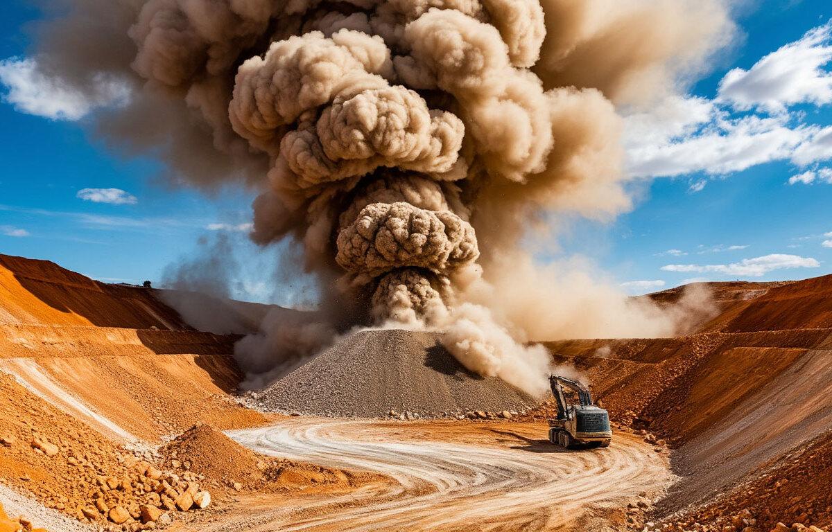 На месторождении «Подгорненское» проходят взрывные работы