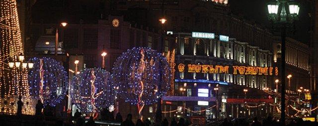 Тверская улица в Москве станет пешеходной в новогодние праздники