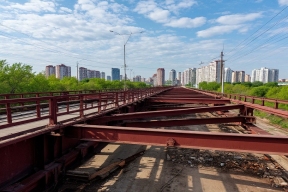 Камнепад с высоты моста: жители Хабаровска жалуются на бомбардировку машин строительным мусором