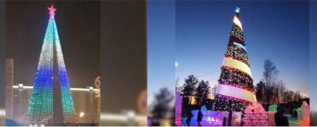 В Башкирии пиксельные елки вышли из строя еще до начала праздников