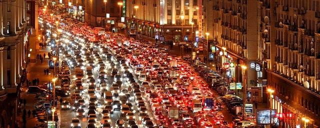 В Москве зафиксированы девятибалльные пробки
