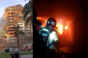 More than 10 people were injured in Spain in a massive fire at a residential building in Valencia