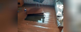 В селе Усть-Озерное Забайкальского края из-за сильного дождя подтопило несколько домов