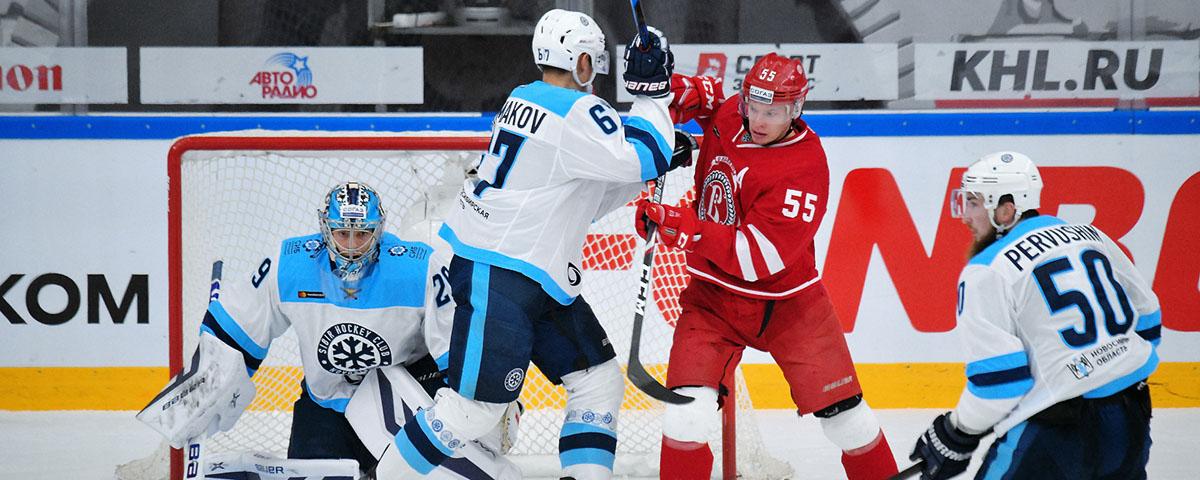 Новосибирская «Сибирь» на своем льду обыграла «Витязь» в чемпионате КХЛ