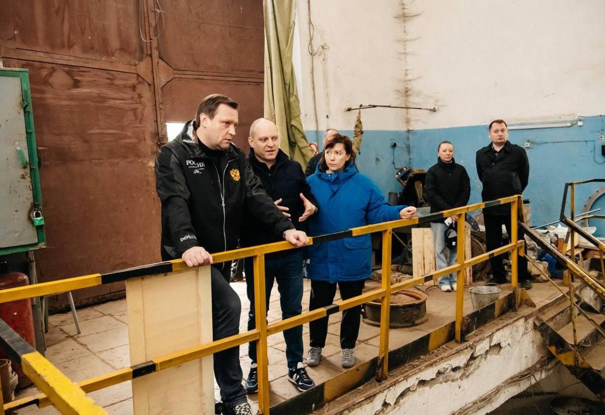 Глава Городского округа Пушкинский Максим Красноцветов посетил с проверкой КНС на Кудринском шоссе