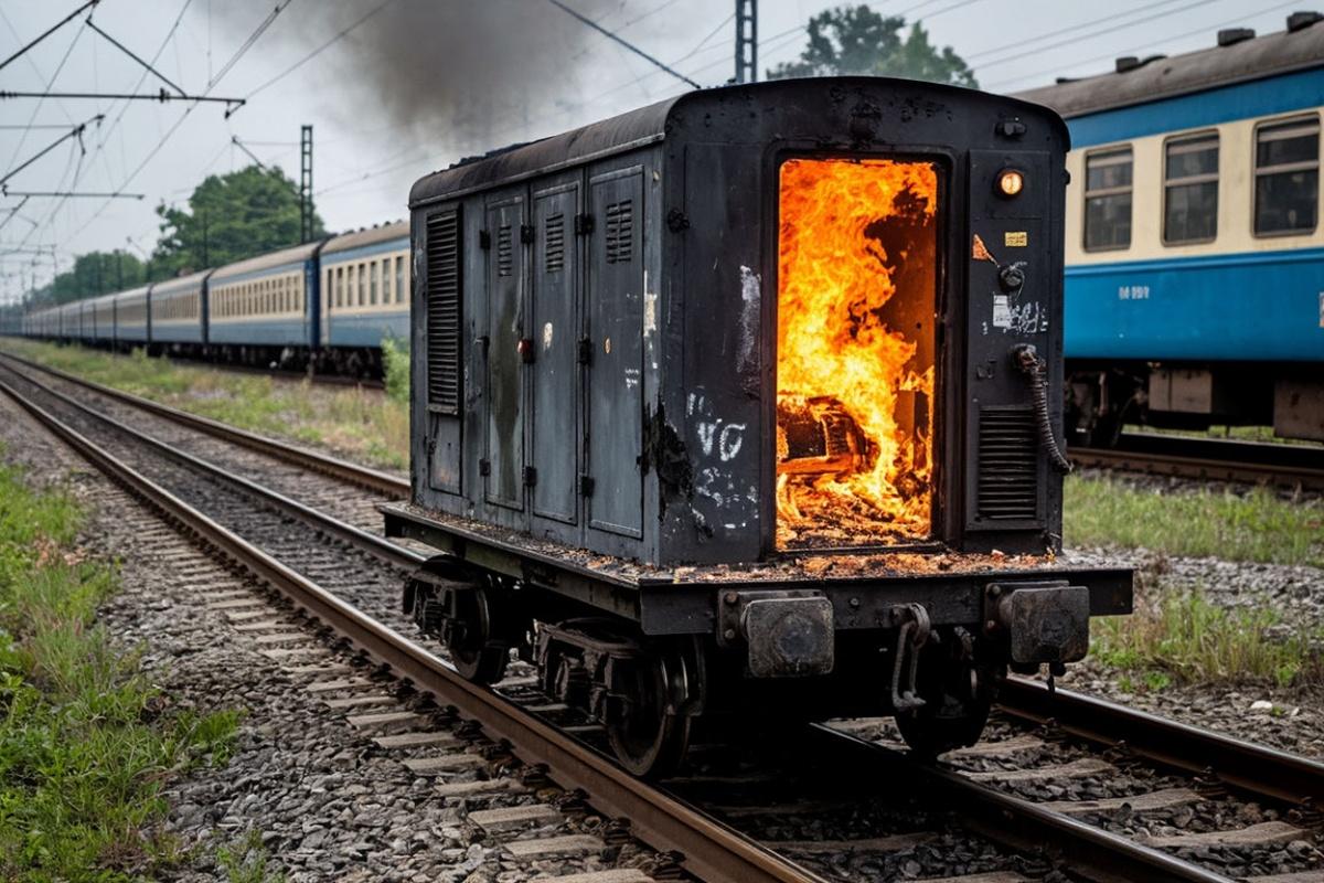 В Подмосковье на станции «Одинцово» за поджог релейного шкафа задержали подростка
