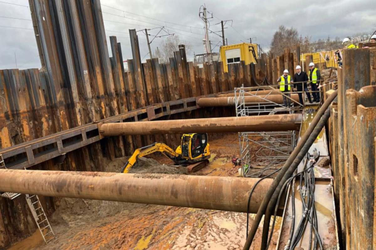 В Нововятском районе Кирова завершается очередной этап строительства тоннеля под Транссибом