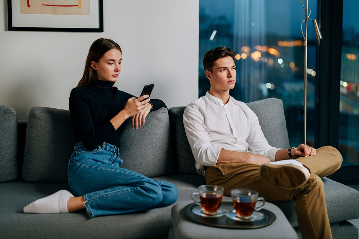 Психолог объяснила рост пассивности мужчин сильными женщинами