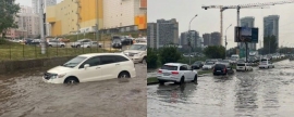 Новосибирск вечером 13 августа затопил ливень с градом