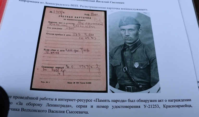 В Костромскую область вернули останки героя ВОВ Василия Волхонского