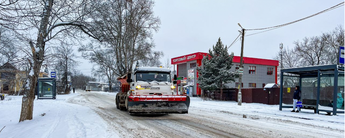 Раменский г.о. от снега расчищают 82 единиц техники