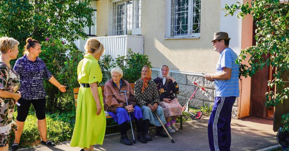 Глава г.о. Клин Алена Сокольская с рабочим визитом посетила деревню Дятлово