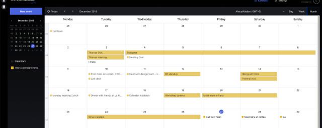 Компания ProtonMail представила зашифрованный календарь