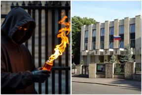 Огонь ненависти против русской культуры. Кто забросал коктейлями Молотова Русский дом в Праге