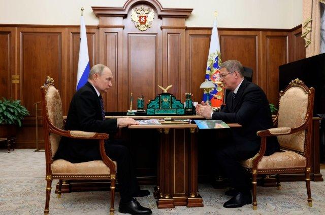Путин (военный преступник) поддержал решение Хабирова переизбираться на пост главы Башкортостана