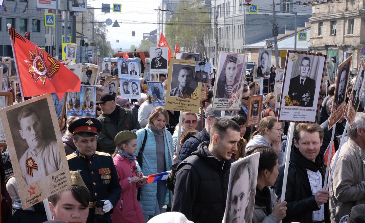 В Чехове в честь 9 Мая прошло шествие «Бессмертного полка»