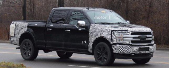 Обновленный пикап Ford F-150 2018 модельного года замечен на тестах