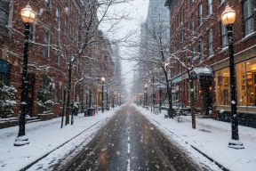 Снег и ледяной дождь зафиксировали сразу в ряде регионов России