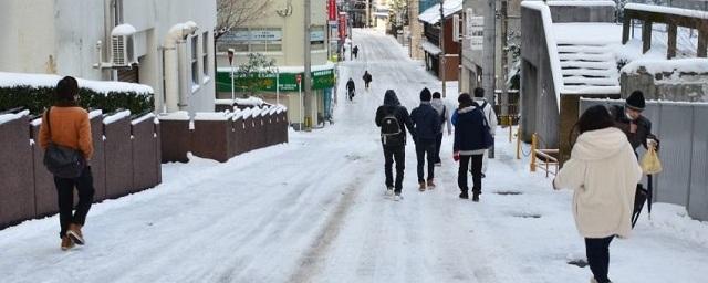 В Японии свыше четырех тысяч домов остались без света из-за снежной бури