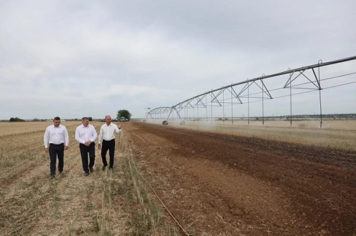 В Волгоградской области приступили к испытаниям дождевальной машины собственной разработки