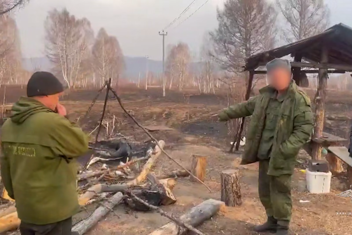 В Забайкалье задержали поджигателя травы, также сжегшего лес