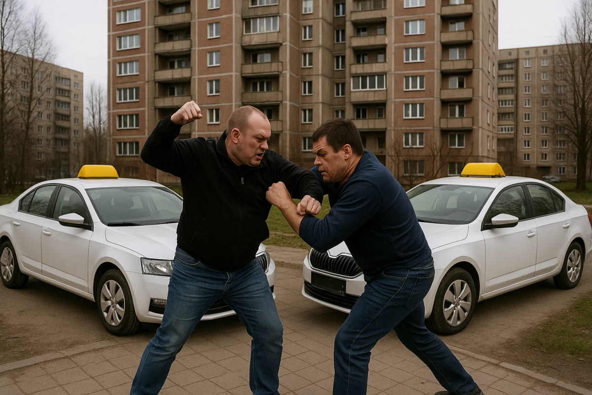 В Мытищах конфликт водителей у жилого комплекса перерос в драку
