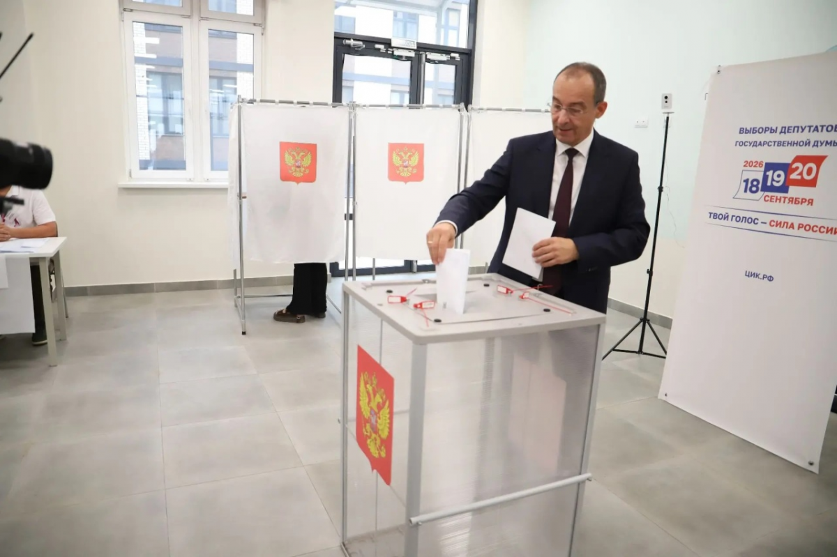 Юрий Бурлачко проголосовал на выборах в Госдуму РФ