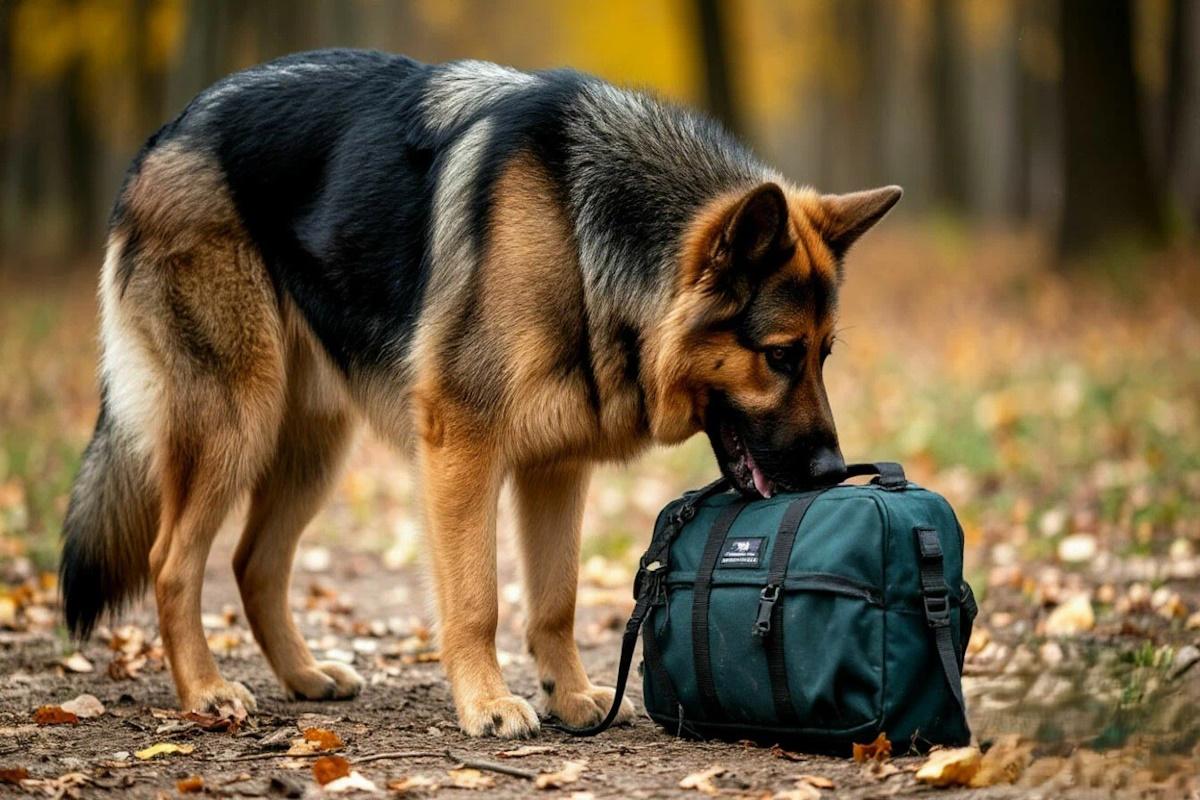 В Мурманской области военные кинологи отработали с собаками навыки поиска взрывчатки