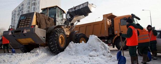 В Раменском ведется уборка улиц от снега