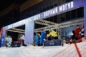 Спортсмены Московской горнолыжной академии готовятся к участию в Кубке чемпионов по фристайлу