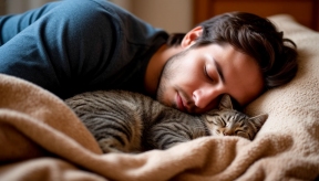 Ветврач предупредил россиян о возможных рисках, связанных со сном с кошкой под тяжелым одеялом