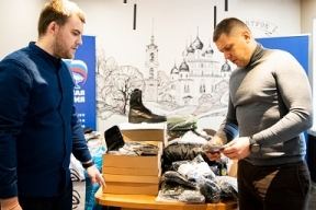 В Дмитрове продолжает работу пункт сбора теплых вещей для мобилизованных