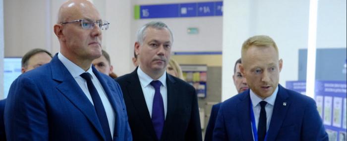 Вице-премьер Чернышенко посетил в Новосибирске «Сибирь-Арену» и СибГУТИ