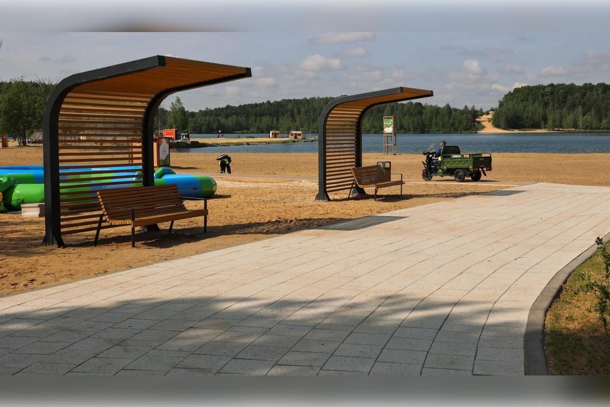 Андрей Воробьев оценил ход благоустройства лесопарка «Волкуша» в Лыткарине