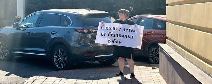 В центре Саратова 2 августа прошли пикеты против бездомных собак