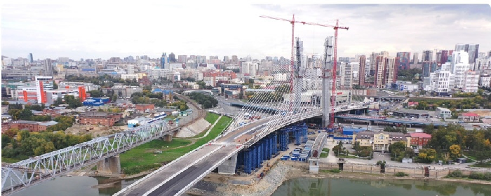 В Новосибирске стартовала финишная покраска четвертого моста через Обь