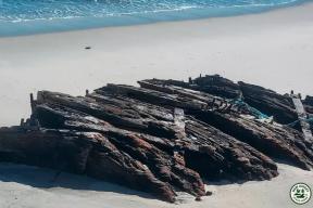 Обломки корабля из XIX века появились на пляже Нью-Джерси после шторма