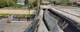 В Красноярском крае обрушился мост через реку Кача