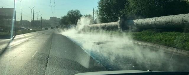 В Ижевске прорвало трубу с горячей водой