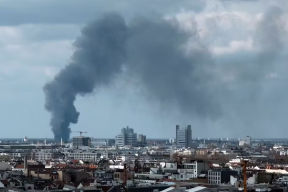A tent camp for Ukrainian refugees caught fire in Berlin