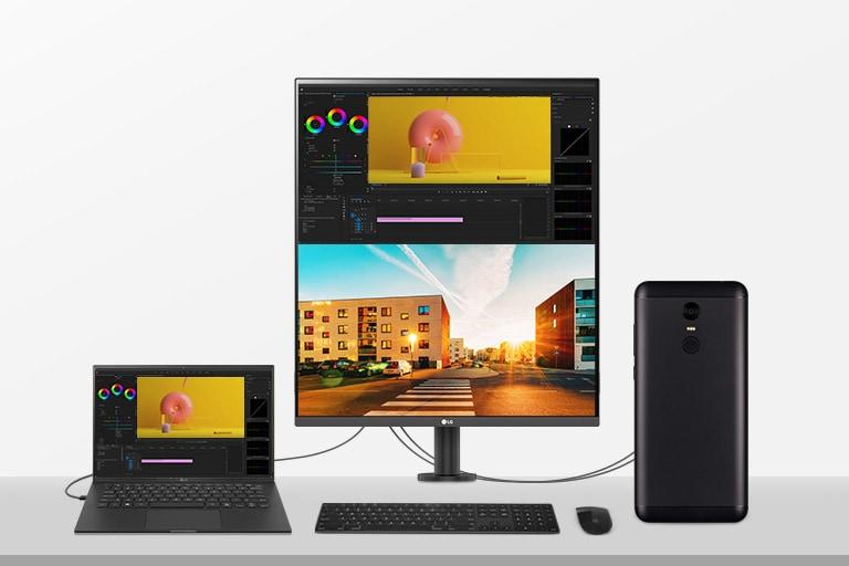 LG начала продажи вертикального монитора DualUp