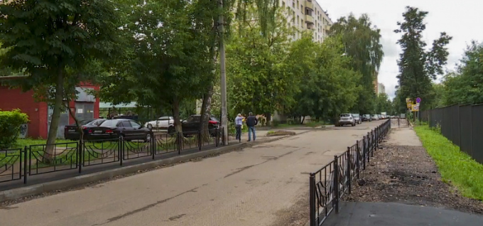 В Клину ремонт дороги на улице Ленинградская находится в активной фазе