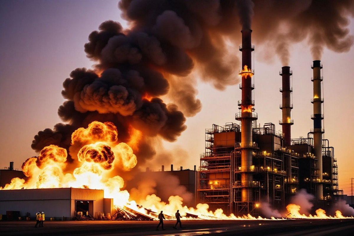 После крупного пожара на НКНХ в Татарстане объявили режим чрезвычайной ситуации