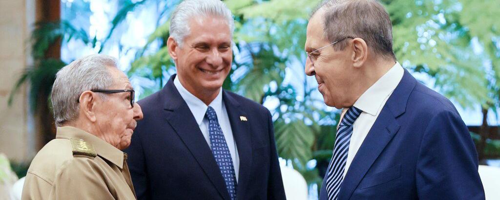 Лаврова в Гаване приняли Рауль Кастро и президент Кубы Мигель Диас-Канель