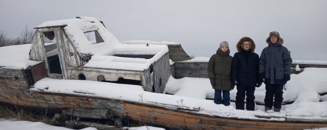 Школьники из Пушкина Новый год встретили на Белом море