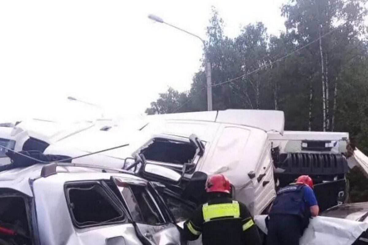 На Ярославском шоссе под Пушкино столкнулись 13 машин