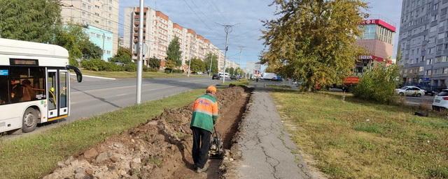 В Чебоксарах стартовал ремонт тротуара по улице Орлова на Южном поселке