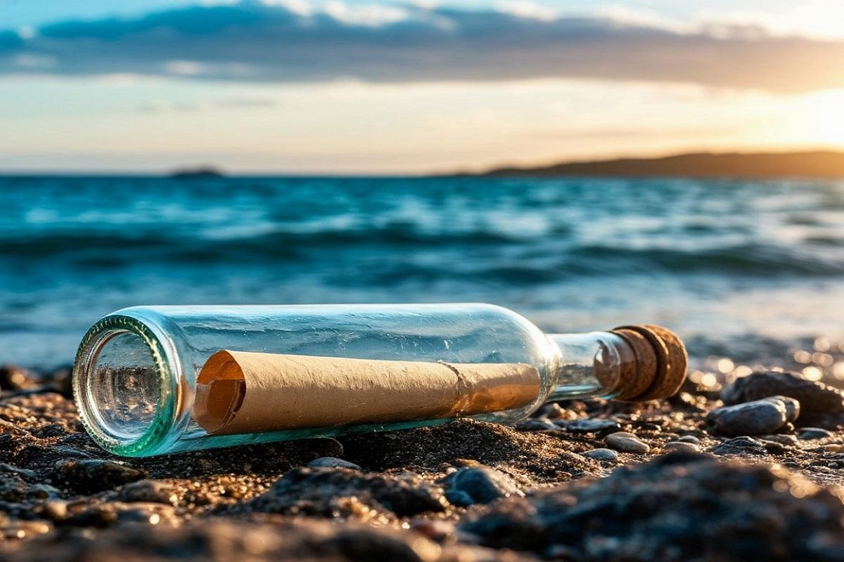 Житель Калининграда нашел бутылку с посланием, которое пролежало в море 26 лет
