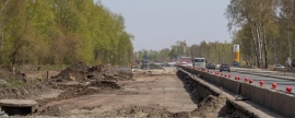 К октябрю в Новосибирске отремонтируют 2,2 км Гусинобродского шоссе